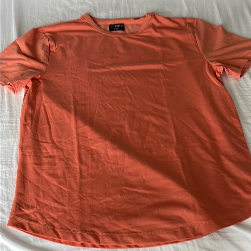 Cuts Orange Polo Short Sleeve Relaxed Tee